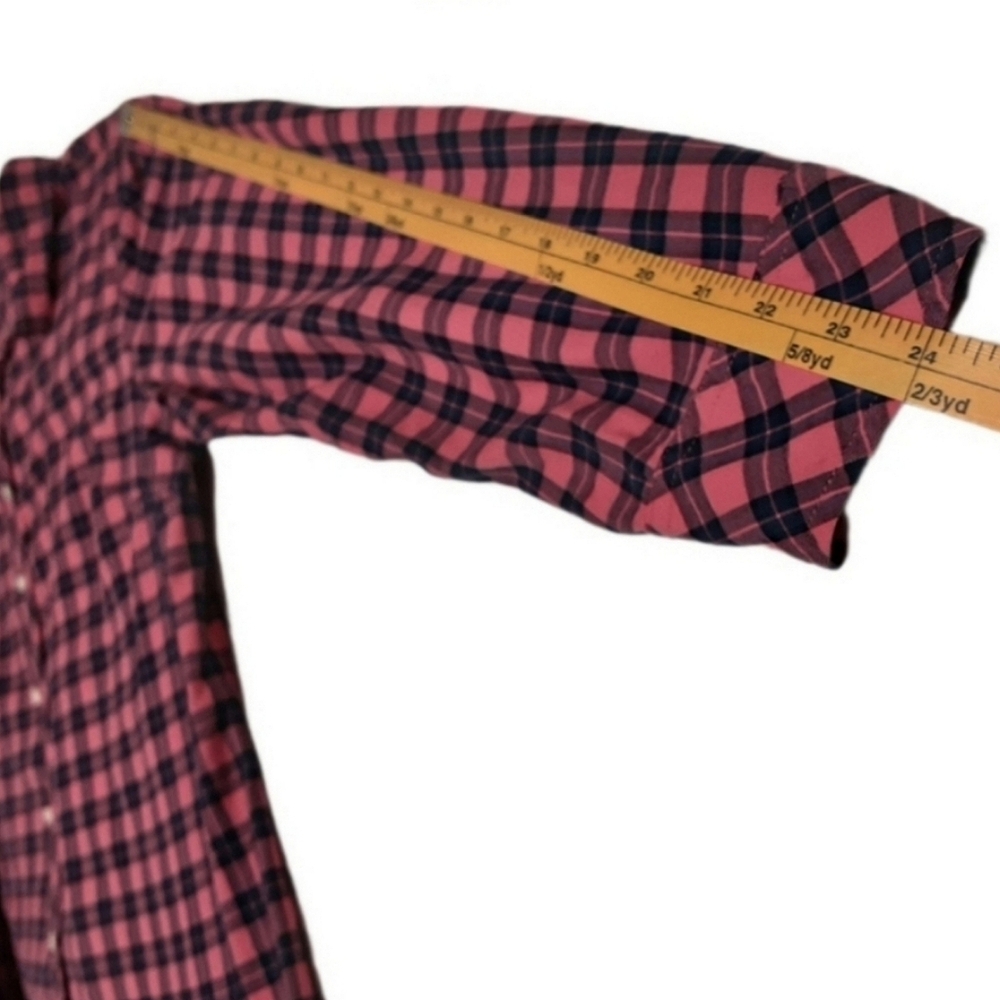 Talbots Button Up Flannel Plaid Shirt Womens XL - Picture 14 of 14